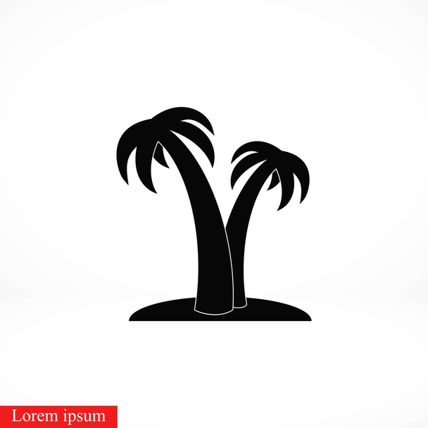 icône tropicale de palmier, design plat meilleure icône vectorielle
 - Vecteur, image