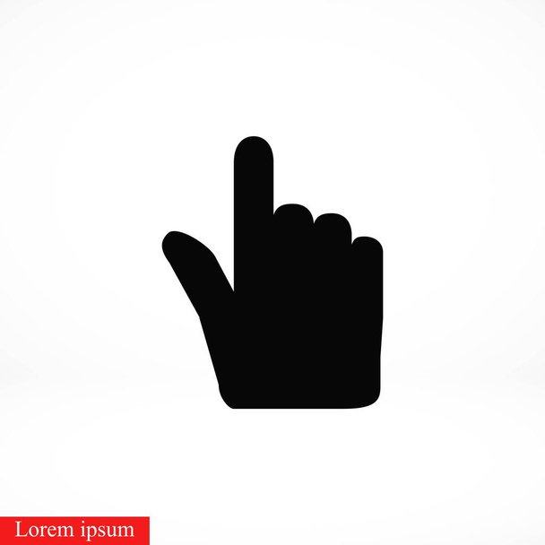 Ícone de vetor cursor de mão, design plano melhor ícone de vetor
 - Vetor, Imagem