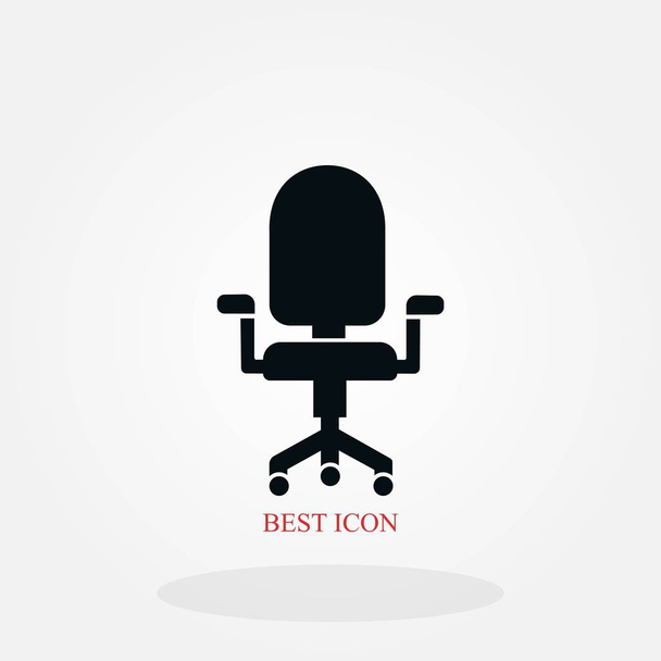 irodai szék ikon, lapos design legjobb vektor ikon - Vektor, kép