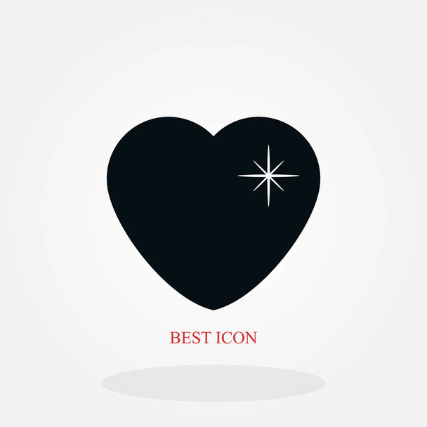 corazón estrella icono, diseño plano mejor icono de vector
 - Vector, Imagen