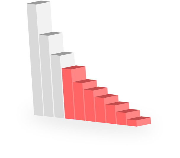diagrama gráfico de estatísticas de negócios com barras
 - Vetor, Imagem