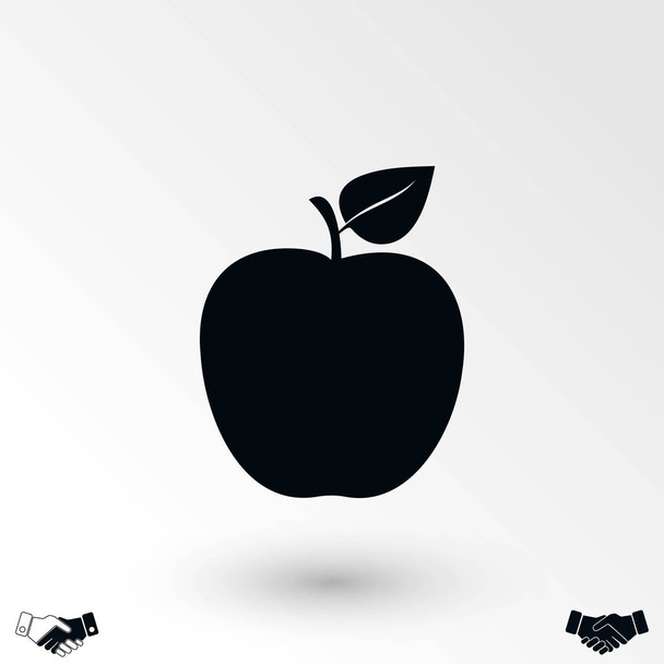 vector de icono de manzana, diseño plano mejor icono de vector
 - Vector, Imagen
