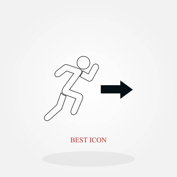 man icon vector, flat design best vector icon - Vector, Image