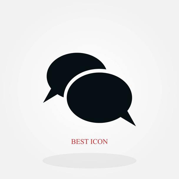 Icono plano de una comunicación, diseño plano mejor icono de vector
 - Vector, imagen
