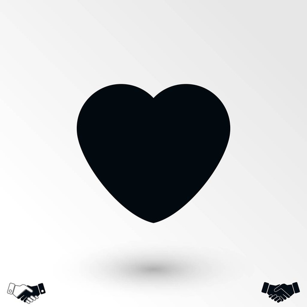 heart icons vector,flat design best vector icon - Vector, Image