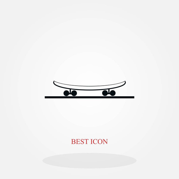 Symbol des Skateboards, flaches Design bestes Vektorsymbol - Vektor, Bild