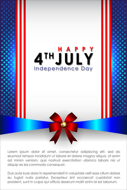 Αφηρημένη ευτυχής 4 $ ος του Ιουλίου, ημέρα της ανεξαρτησίας Memorial. Διάνυσμα και απεικόνιση, Eps 10. - Διάνυσμα, εικόνα