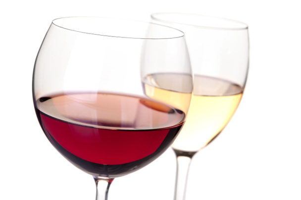 Collezione di vini - Vino rosso e bianco in
 - Foto, immagini