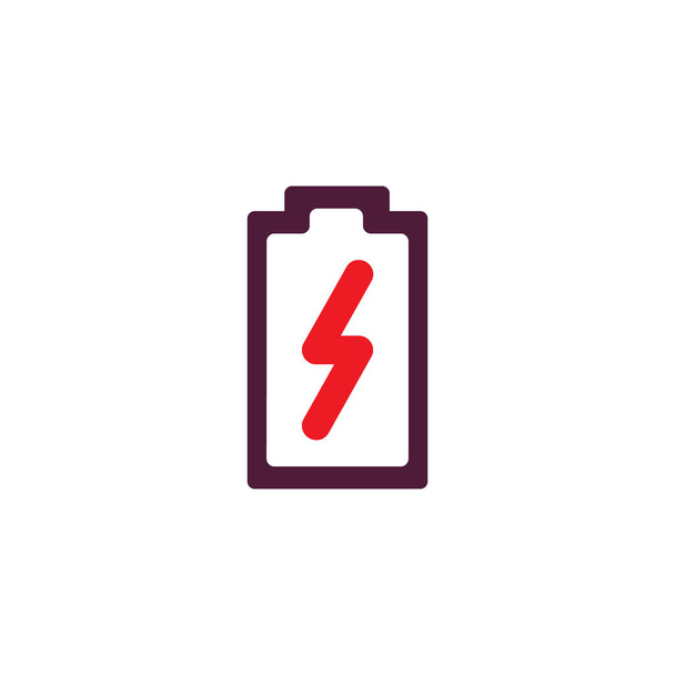 Battery Logo Icon Design - Vector, Image