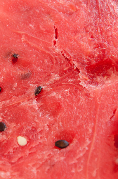 Red texture of sweet watermelon with seeds - Foto, imagen