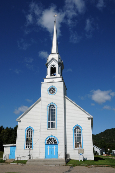 Quebec, de historische kerk van baie sainte catherine - Foto, afbeelding