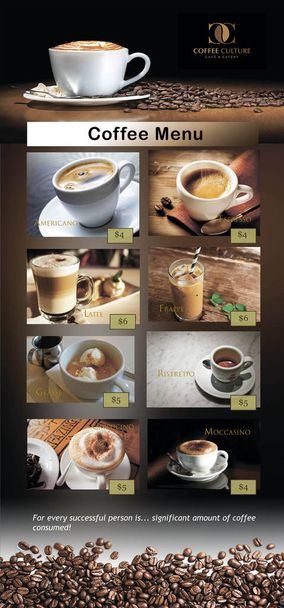 menu Szablon kawy w restauracji  - Wektor, obraz