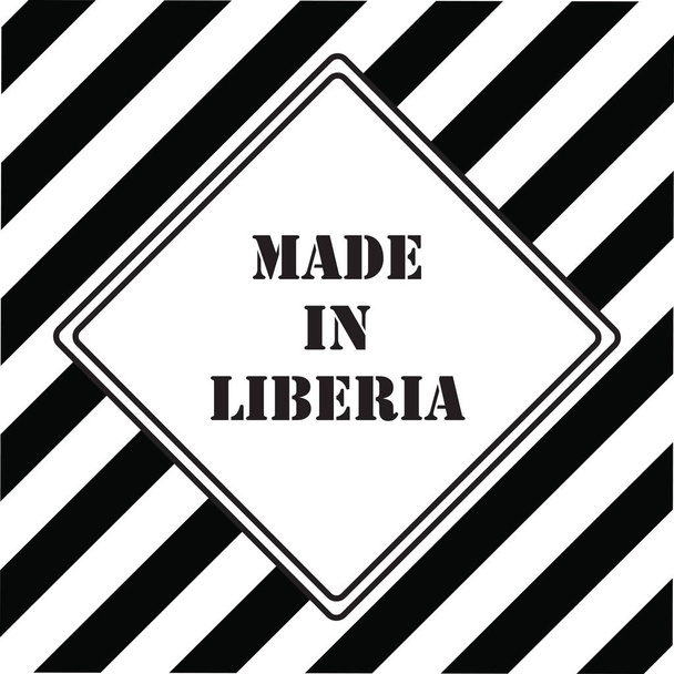 The industrial symbol is Made in Liberia - Vector, Image