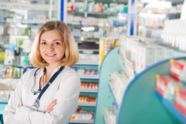 Young pharmcist in drugstore - Photo, image