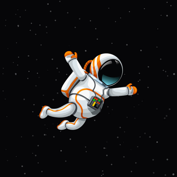 Αστροναύτης στο βαθύ διάστημα - Διάνυσμα, εικόνα