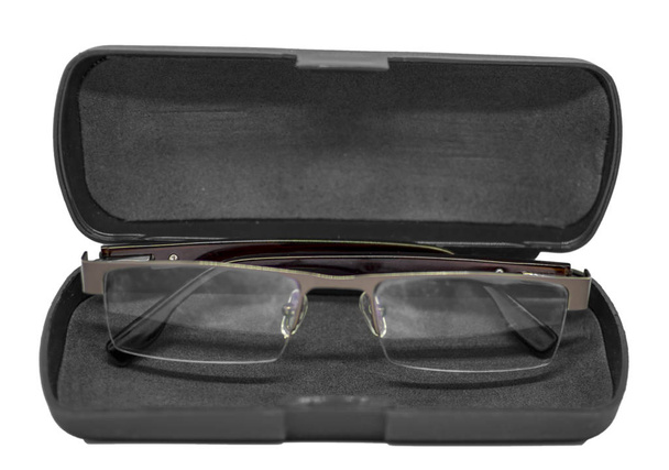 Gafas de gafas con fundas de color negro
 - Foto, Imagen