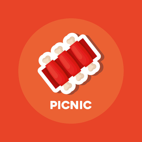 picnic food design - Vector, Image