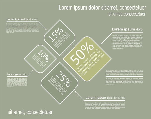 Infographic template. Vector illustration - Vector, afbeelding