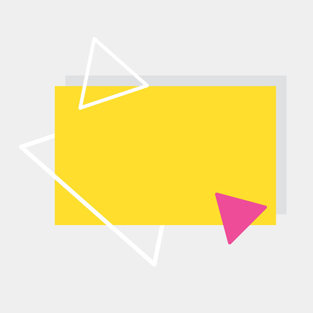 geometrische banner, sjabloon-vector illustratie - Vector, afbeelding