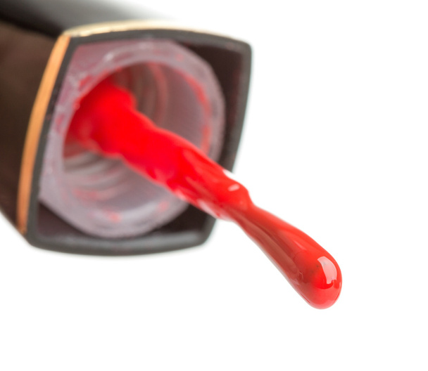 Red nail polish - Фото, изображение
