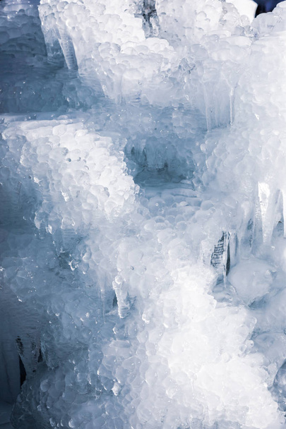 Iced water muur dicht omhoog, Japan - Foto, afbeelding