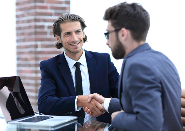 closeup. business handshake in an office. - Foto, afbeelding