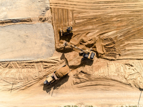 Légi felvétel az új útépítési területről - Fotó, kép