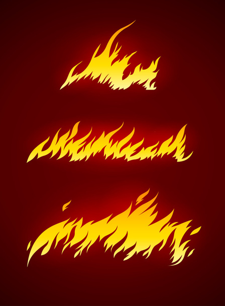 llama ardiente de la silueta de vectores de fuego - Vector, Imagen