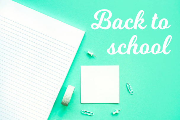 Back to school stationery flatlay - Foto, immagini