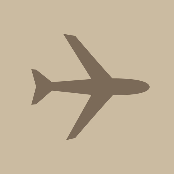 Samolot wektor ikona ilustracja proste  - Wektor, obraz