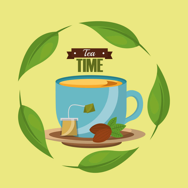 café e chá hora
 - Vetor, Imagem