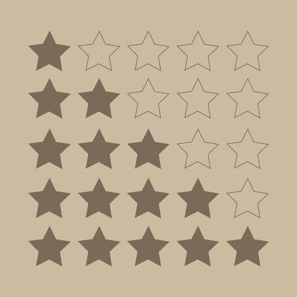 rating stars vector icons - Vector, Image