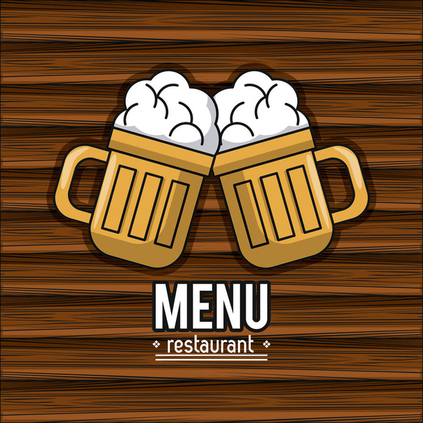 Restaurant menu cover - Vector, Image