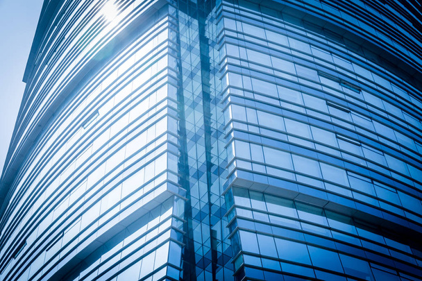 μπλε γυαλί κτίριο γραφείων - Φωτογραφία, εικόνα