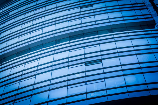 Edifício de escritório de vidro azul
 - Foto, Imagem