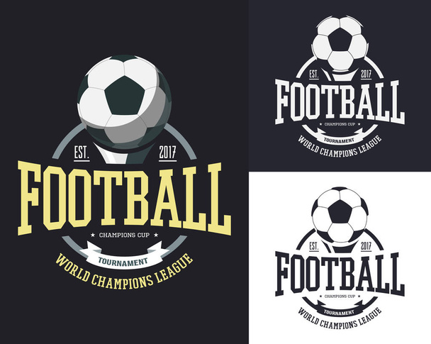 Ball for soccer or football for team t-shirt - Vector, Image
