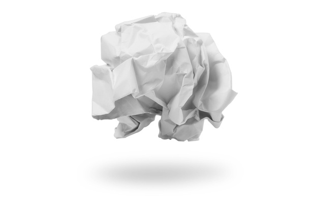 Crumpled paper ball - Foto, imagen