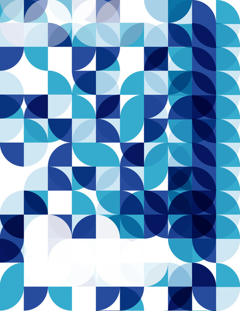 Blue modern geometric abstract background - Vetor, Imagem