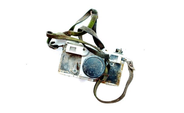 εικόνα ενός vintage σκουριασμένο και σκονισμένη κάμερα φιλμ - Φωτογραφία, εικόνα