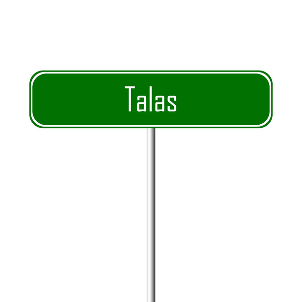 Знак города Талас - знак географического названия
 - Фото, изображение