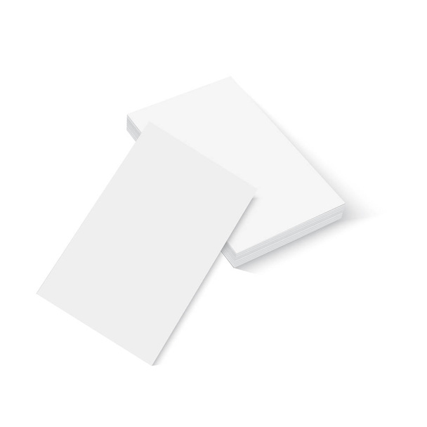 Blank of business card template. Vector. - Vector, Imagen