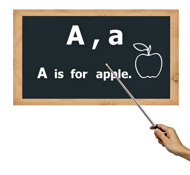 blackboard for abc alphabet learning. - Foto, Imagem