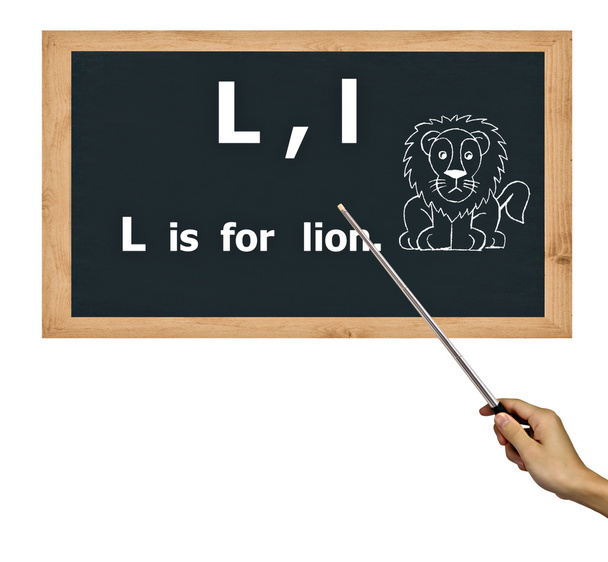 blackboard for abc alphabet learning. - Фото, изображение