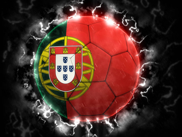 Storm Voetbal - Portugal versie - Foto, afbeelding