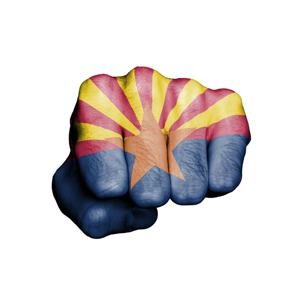 United states, fist with the flag of a state - Photo, Image