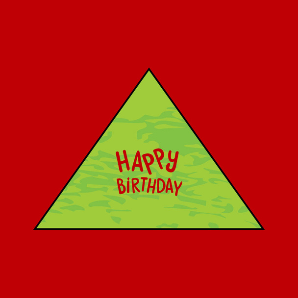 Teksti Hyvää syntymäpäivää akvarellitaustalla
  - Vektori, kuva