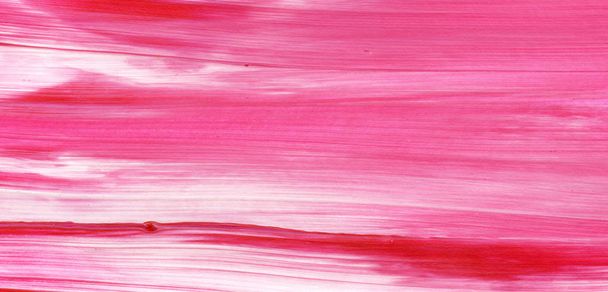 Růžová abstraktní malba akrylem pro použití jako pozadí, textura, designový prvek. Moderní umění s texturu tahu štětcem - Fotografie, Obrázek
