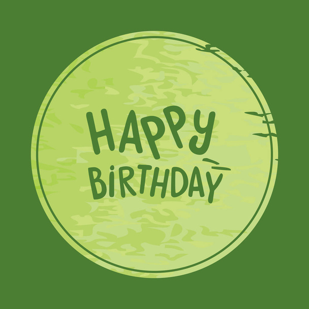 text Happy birthday on watercolor texture background  - ベクター画像
