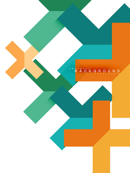 Formas geométricas abstractas multicolores, fondo de geometría para banner web
 - Vector, Imagen