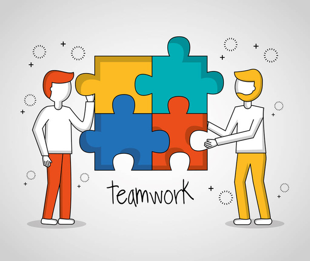 Menschen Teamwork-Konzept - Vektor, Bild